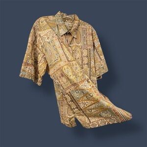 Tori Richard Paisley Honolulu Hawaii Aloha Short-Sleeve Vintage Shirt Perfect